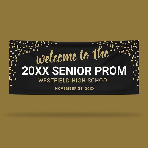 Elegant High School Prom Banner