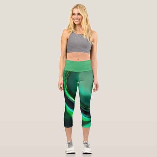 Elegant High Waist Womens Capris Capri Leggings