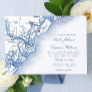 Elegant Hilton Head Island Map Navy Blue Wedding Invitation