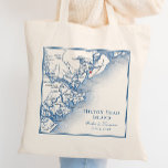 Elegant Hilton Head Map Navy Blue Wedding Tote Bag<br><div class="desc">Cherish your coastal wedding memories with our navy blue personalized Hilton Head Island Wedding Tote Bag! This useful wedding favor is perfect for iconic venues like The Westin, Sea Pines Resort, Sonesta Resort, Omni Hilton Head Oceanfront Resort, and Harbour Town Yacht Club, adding sophistication to your Hilton Head, South Carolina...</div>