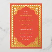 Elegant Hindu Ornament Frame Indian Wedding