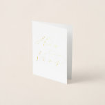 Elegant His Vows Wedding Card for Groom's Vows<br><div class="desc">This beautiful His Vows foil card is the perfect place for the Groom to Be to write his personalized wedding vows. The card will create a lasting keepsake of the day you say 'I do'.</div>