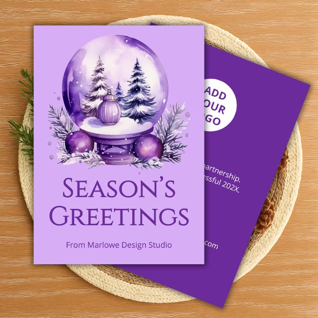  Elegant Holiday Card | Upload Business Info (Creator Uploaded)