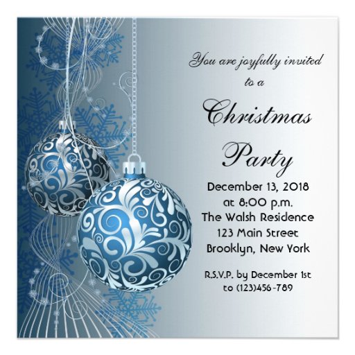Elegant Christmas Party Invitations 10