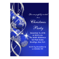 Elegant Holiday Christmas Party Invitation Card