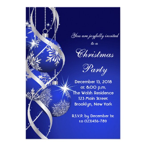 Elegant Holiday Party Invitations 6