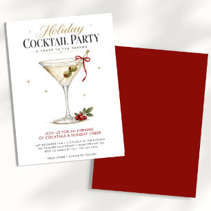 Elegant Holiday Cocktail Party Invitation