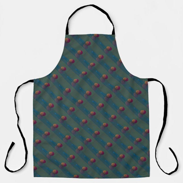 Elegant Holiday Crochet Easter Egg Pattern Apron (Front)