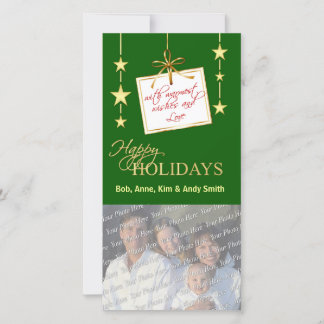 Elegant Holiday Family Photo Cards