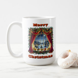 Elegant Holiday Forest Scene Coffee Mug