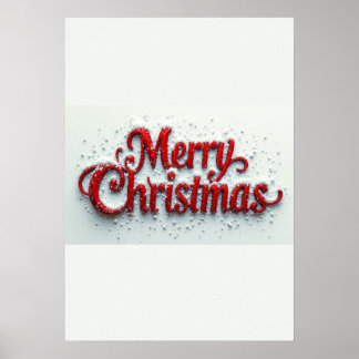 Elegant Holiday Lettering Design Poster