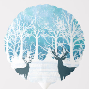 Elegant Holiday midnight blue design Balloon