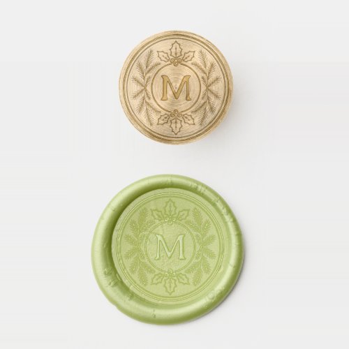 Elegant Holiday Monogrammed Wax Seal Stamp