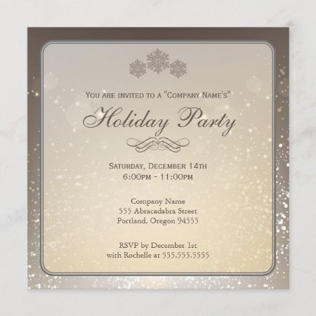 Elegant Holiday Party Company Invitation