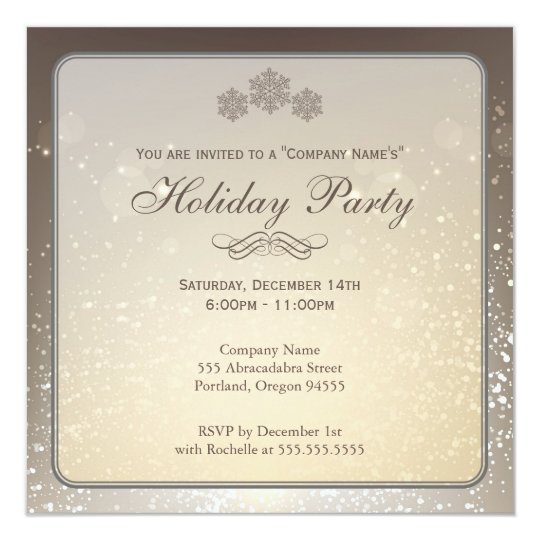 Elegant Holiday Party Invitations 4