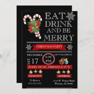 Elegant Holiday Party Invitation