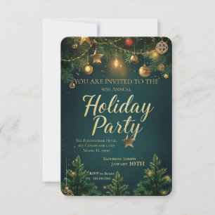 Elegant Holiday Party Invitation