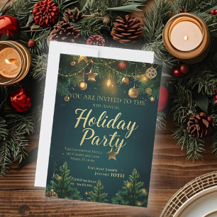 Elegant Holiday Party Invitation