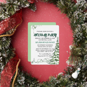 Elegant Holiday Party Invitation Card