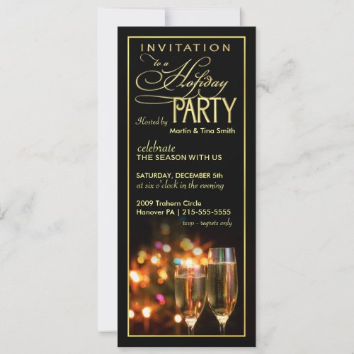 Elegant Holiday Party Invitations - Open House
