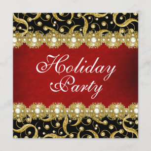 Elegant holiday party "year end" function invitation