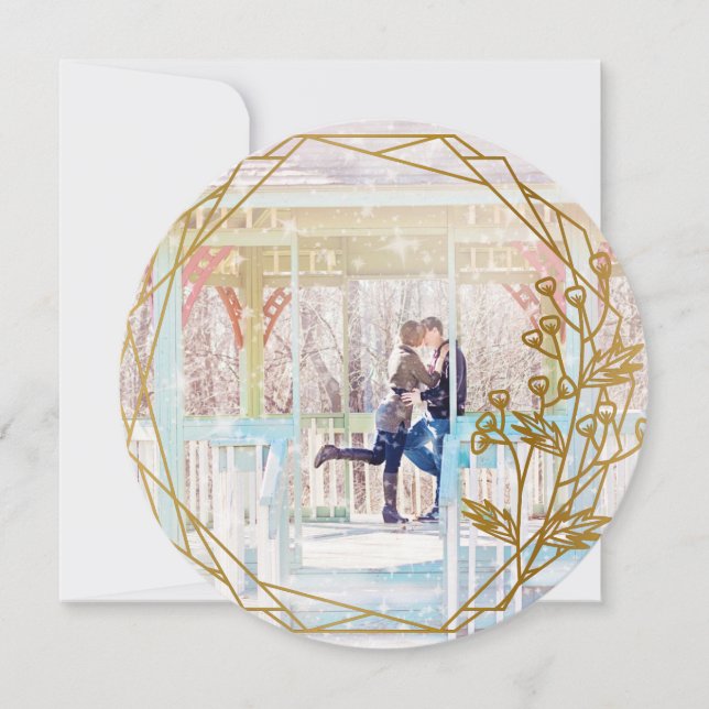 Elegant Holiday Photo Card (Front)