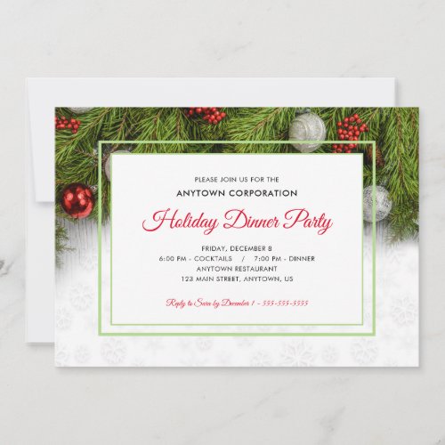 Elegant Holiday Pine Business Christmas Party