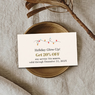 Elegant Holiday Promotional Beauty Salon Coupon