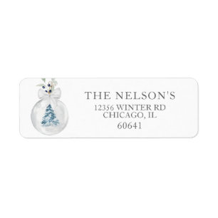 Elegant Holiday Return Address Labels