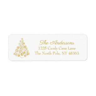 Christmas address mailing labels
