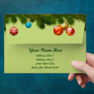 Elegant Holidays Decor Envelope