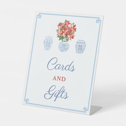 Elegant Holidays Wedding Shower Cards And Gifts Pedestal Sign