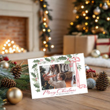 Elegant Holly Berries | Family Photo Christmas