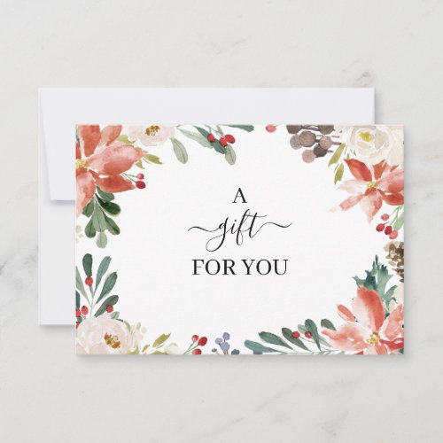 Elegant Holly Berry  Blossom Gift Certificate