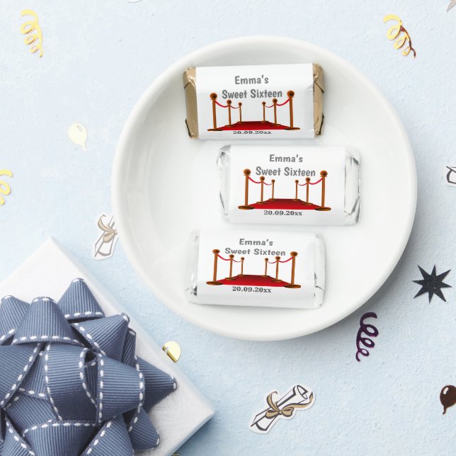 Elegant Hollywood Red Carpet Sweet 16 Birthday  Hershey's Miniatures (Party)