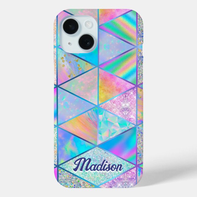 Elegant hologram girly colorful Case-Mate iPhone case (Back)