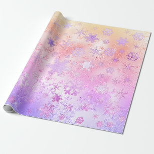 Christmas Holographic Gift Wrapping Paper Birthday present wrapping paper 