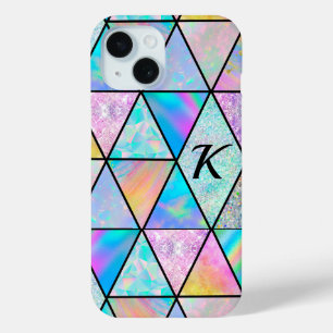 Elegant holographic colorful  iPhone 15 case