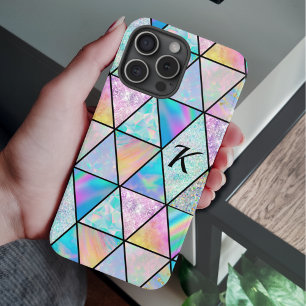 Elegant holographic colorful iPhone 16 pro case