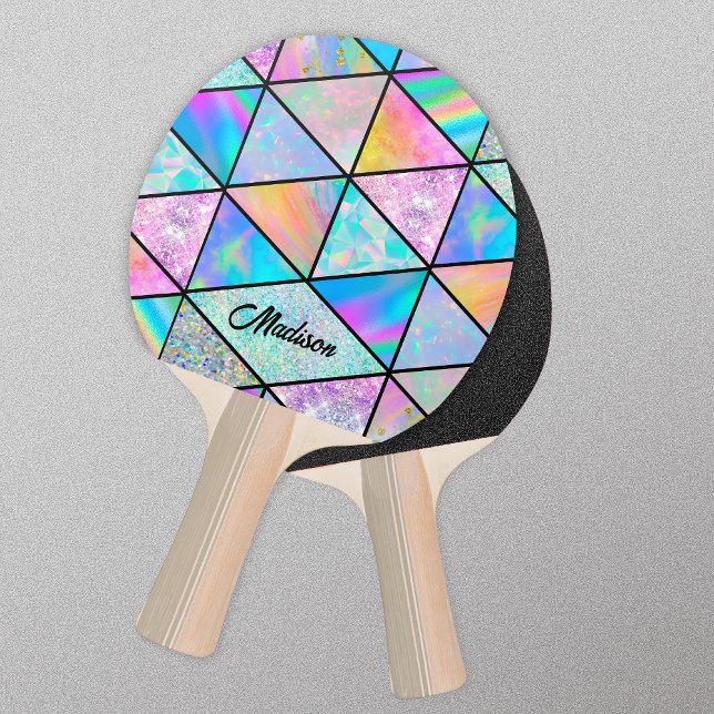 Elegant holographic colorful ping pong paddle (Creator Uploaded)