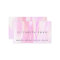 Elegant Holographic Pink Pastel Business Card