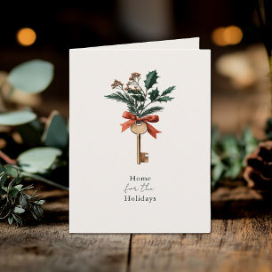 Elegant Home for the Holidays Real Estate Business Holiday Card