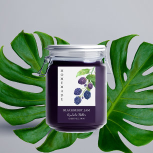 Elegant Homemade Blackberry Jam Label
