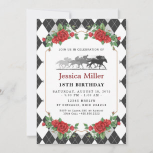 Elegant Horse Birthday Invitation