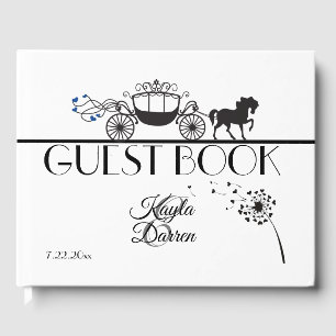 Elegant Horse & Buggy Wedding Guest Book