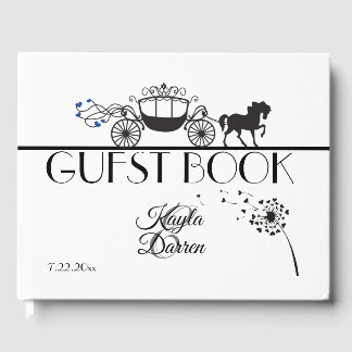 Elegant Horse & Buggy Wedding Guest Book