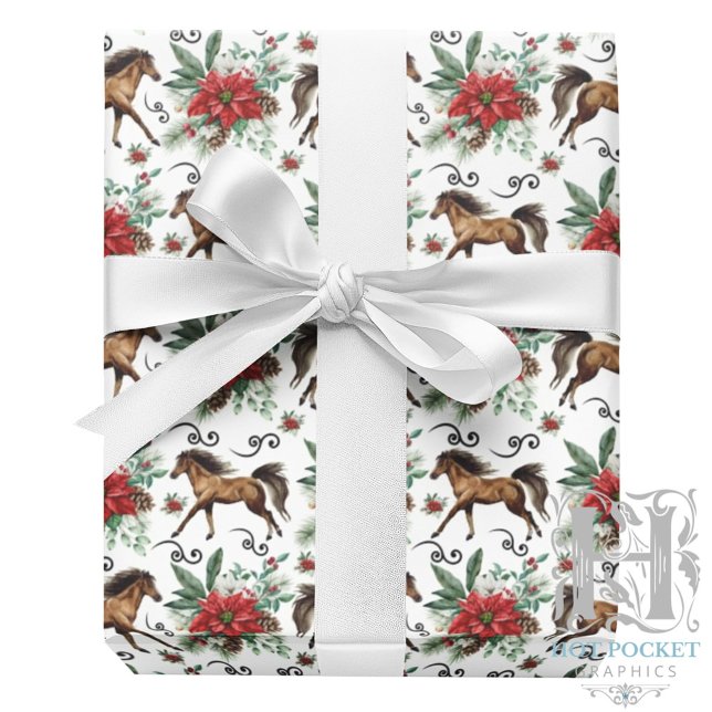 Elegant Horse Christmas Wrapping Paper (Creator Uploaded)