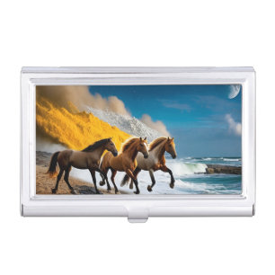 "Elegant Horse Design Business Card Holder – Sleek