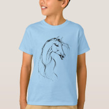 Elegant Horse Outline Silhouette