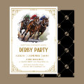 Elegant Horse Race Derby Party Equestrian Invitation | Zazzle